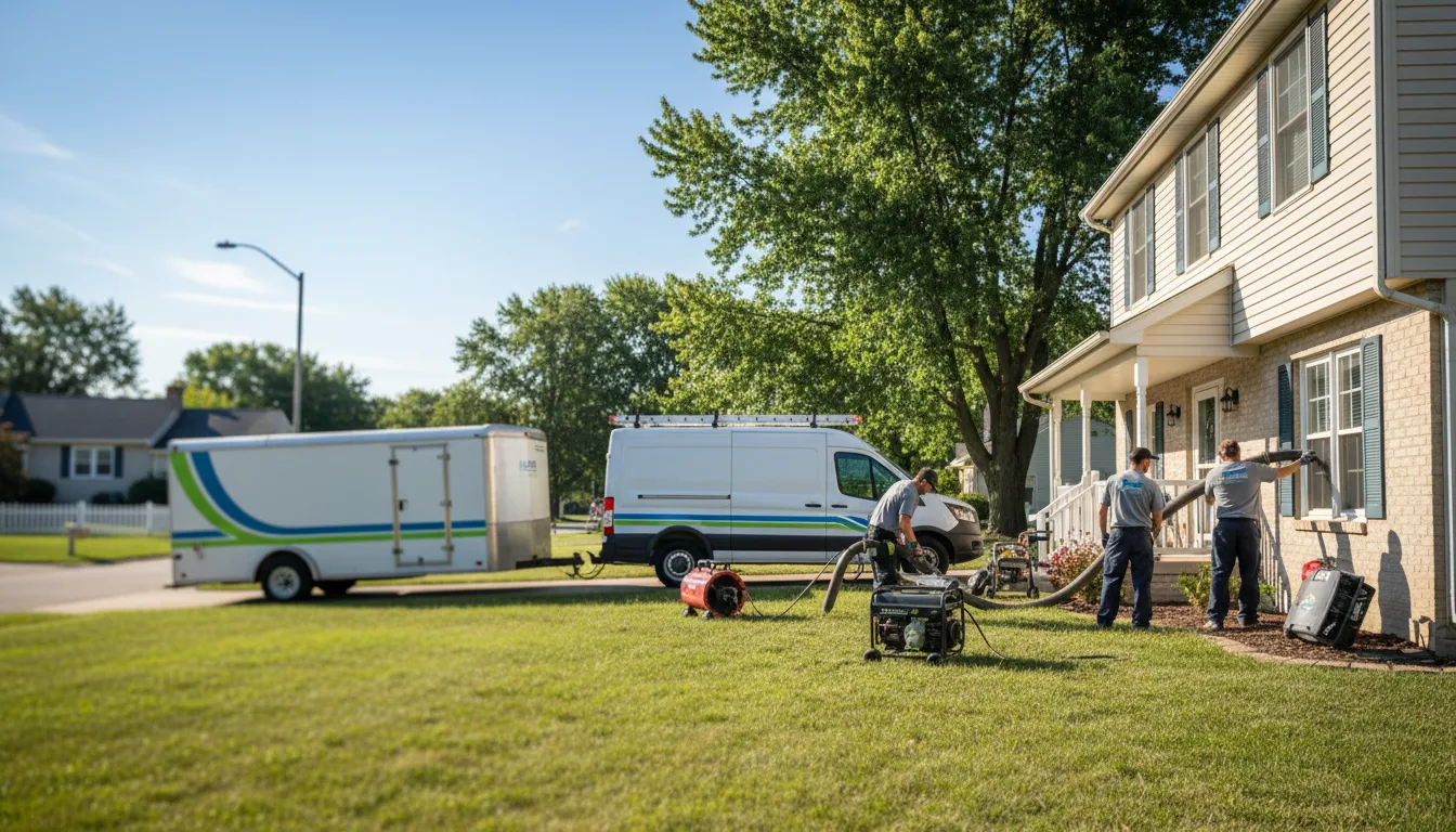 Flooded Basement Restoration And Cleanup With Repair in Sherman, IL near me